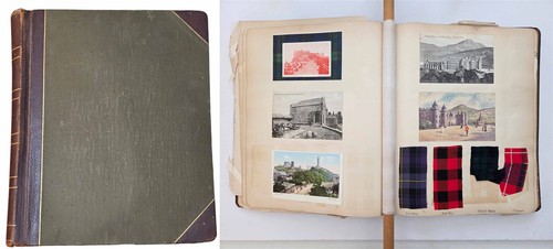 1904 antique travel scrapbook - 1904,